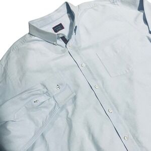 UNTUCKit Mens XXXLarge Light Blue Oxford Button Down Shirt Long Sleeve Casual